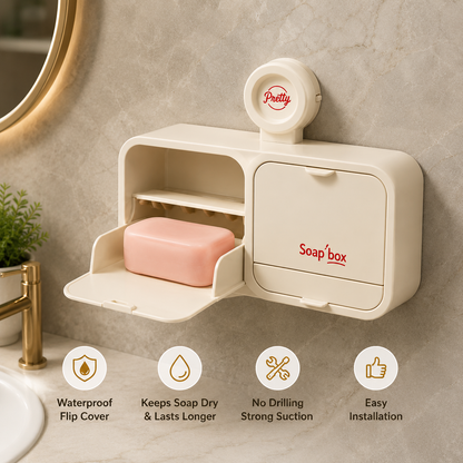 Wall Mounted No-Drill Self-Draining Soap Holder