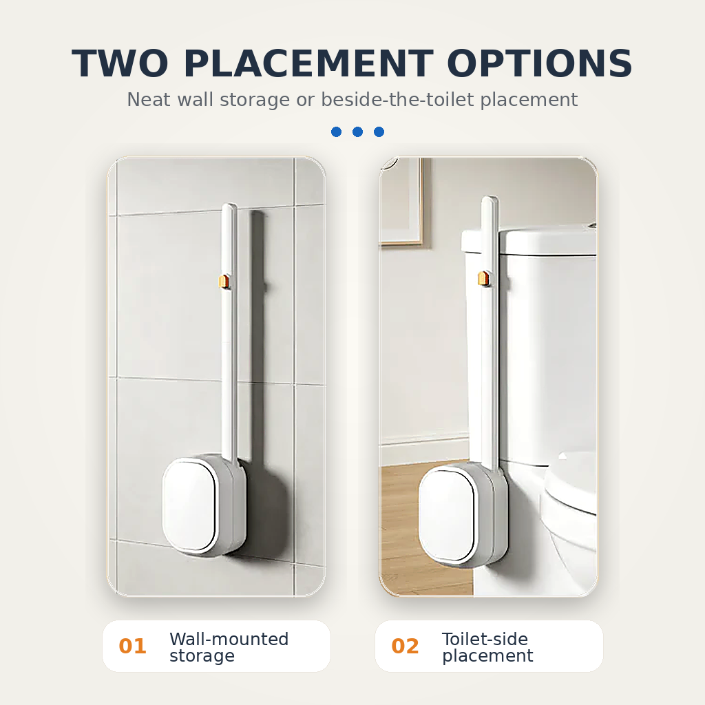 Disposable toilet cleaning system with hygienic replaceable heads