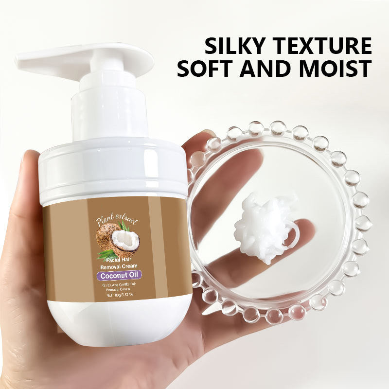 🥥 Last Day Special Price $18.99 ! 🔥Buy 2 Get 1 Free🎁Coconut Facial Hair Removal Cream