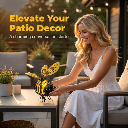 🌙🍃🪴 Hanging Solar Bee🐝 Light – Warm Amber Glow for Garden, Camping & Kids’ Rooms🌞🌜