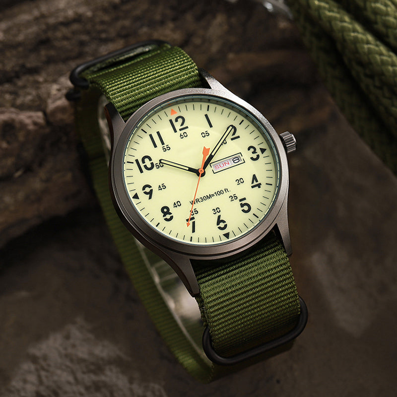 🎁2026 New Arrivals 50% OFF💥Men's Quartz Watch with Luminous Display – Dual Glow, 30M Water Resistant, Date Window 🕶️