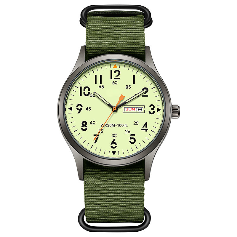 🎁2026 New Arrivals 50% OFF💥Men's Quartz Watch with Luminous Display – Dual Glow, 30M Water Resistant, Date Window 🕶️