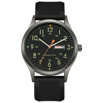 🎁2026 New Arrivals 50% OFF💥Men's Quartz Watch with Luminous Display – Dual Glow, 30M Water Resistant, Date Window 🕶️